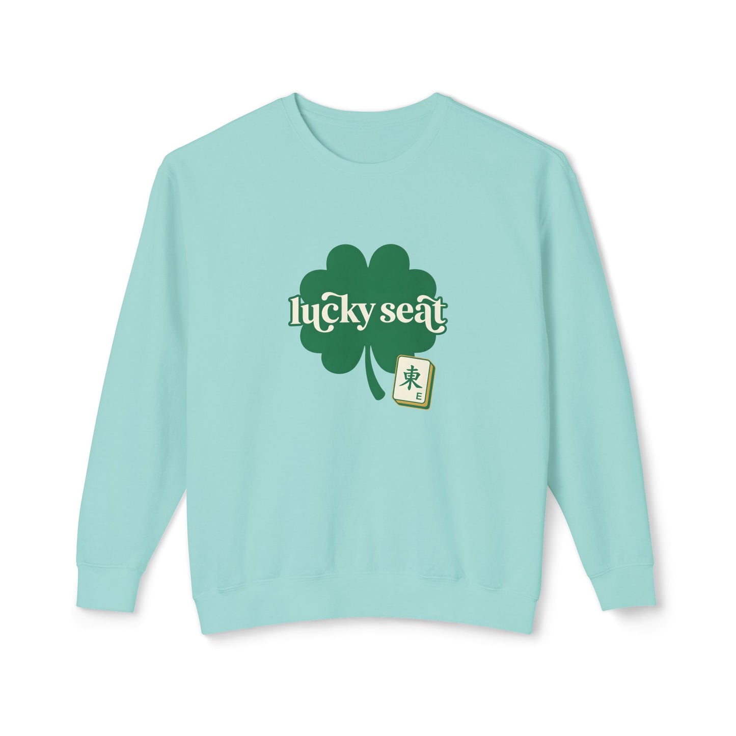 Lucky Seat Shamrock sweatshirt | St. Patrick's Day clover design