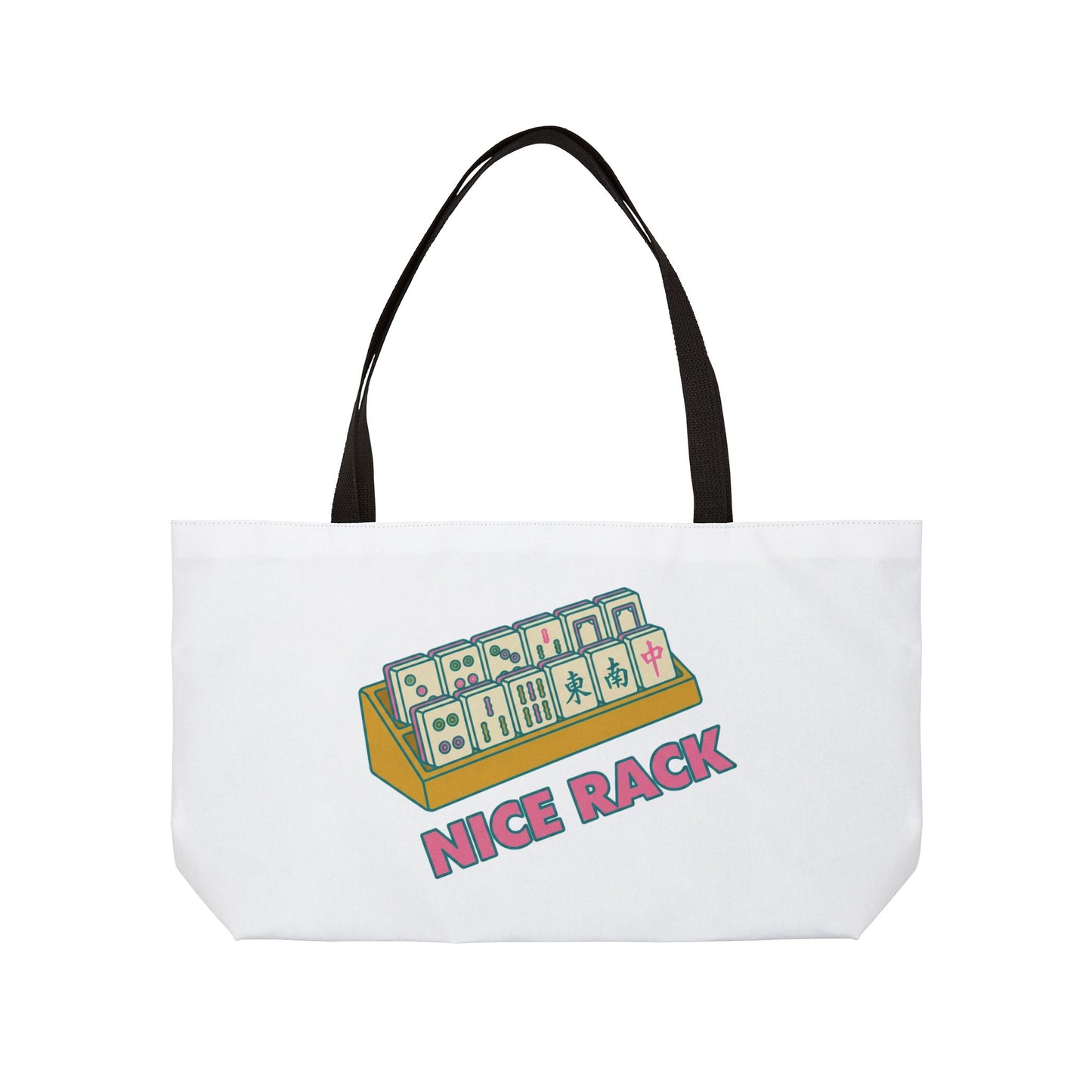Mahjong Tile Rack Weekender Tote Bag | Nice Rack graphic