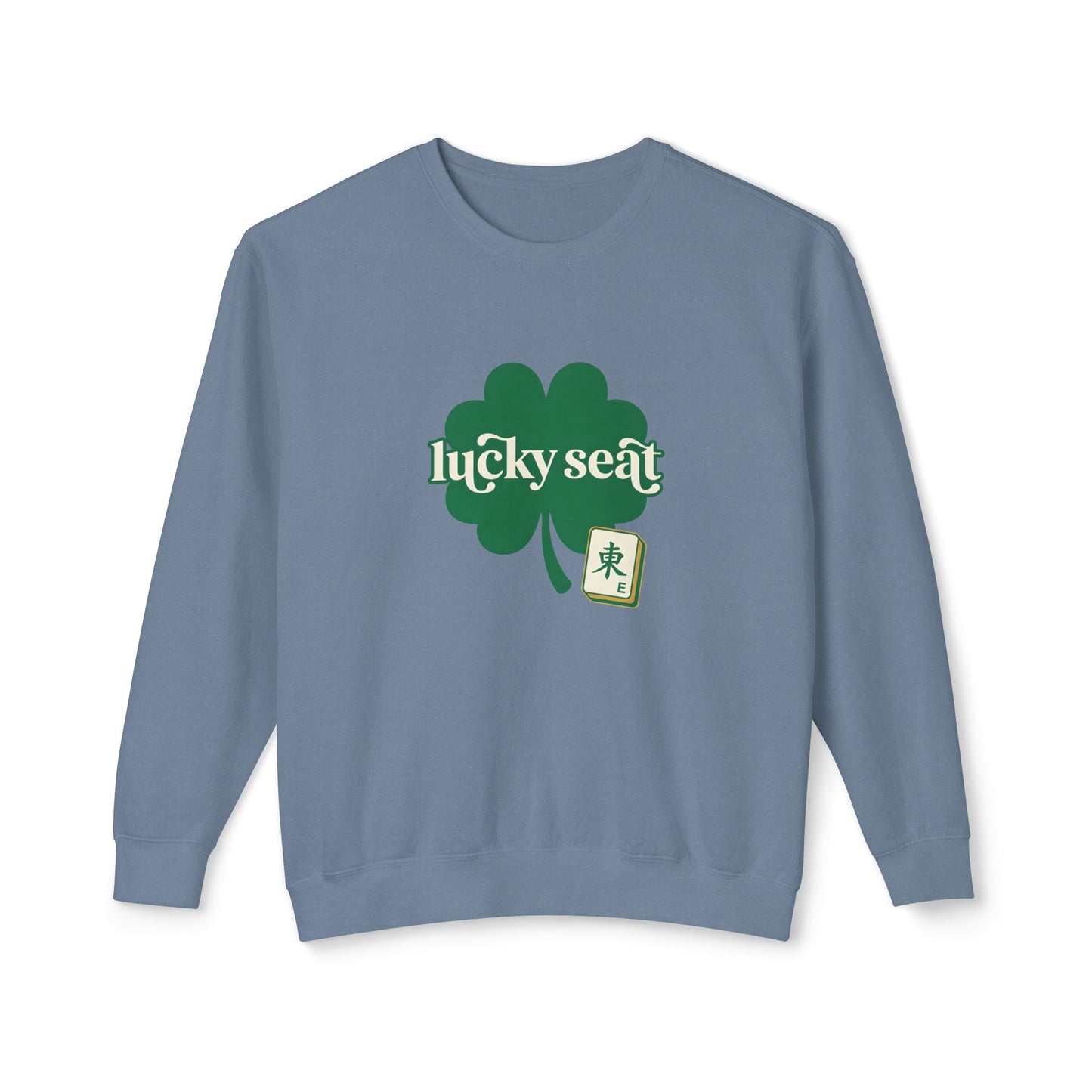 Lucky Seat Shamrock sweatshirt | St. Patrick's Day clover design