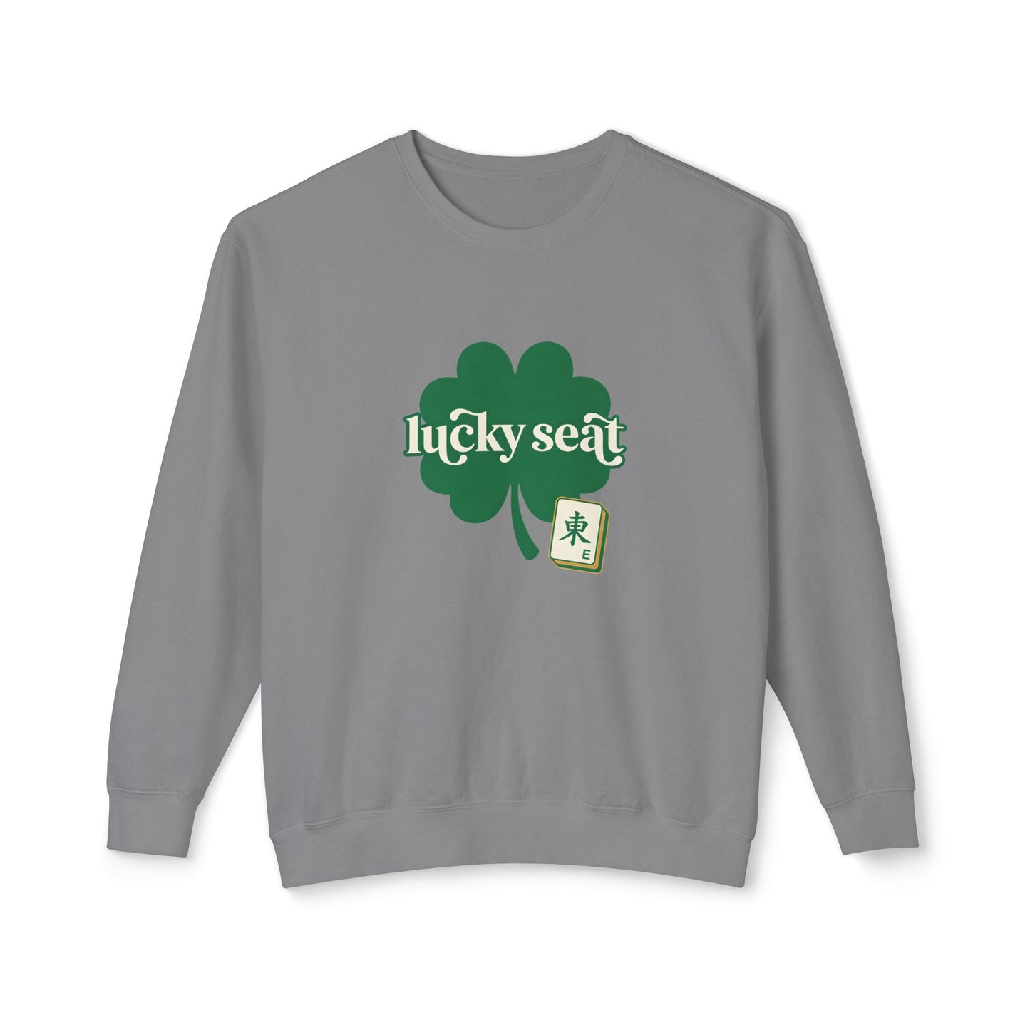 Lucky Seat Shamrock sweatshirt | St. Patrick's Day clover design