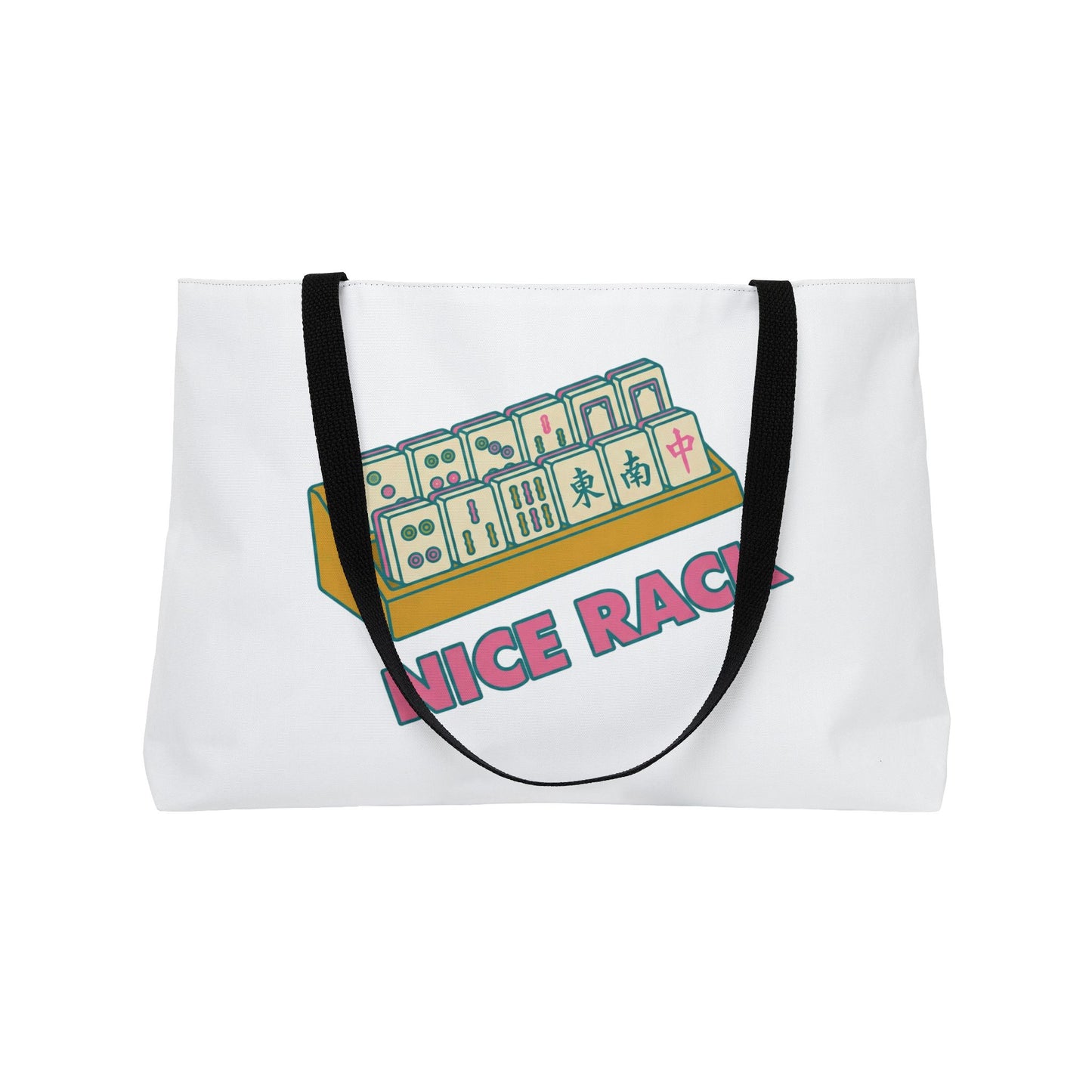 Mahjong Tile Rack Weekender Tote Bag | Nice Rack graphic