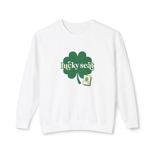Lucky Seat Shamrock sweatshirt | St. Patrick's Day clover design