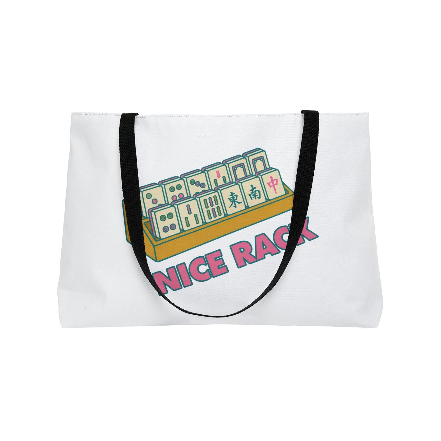 Mahjong Tile Rack Weekender Tote Bag | Nice Rack graphic