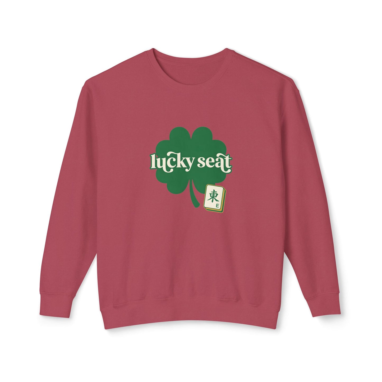 Lucky Seat Shamrock sweatshirt | St. Patrick's Day clover design